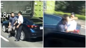 國道,右勾拳,擂台賽,塞車,喇叭（圖／翻攝自黑色豪門企業臉書）