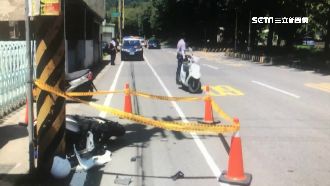 疑被迴轉機車嚇到　女騎士自撞電桿亡