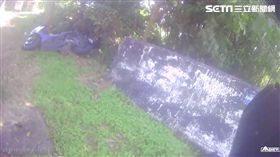 彰化139線道，18歲少年自摔遭撞安全帽噴飛命危／翻攝畫面