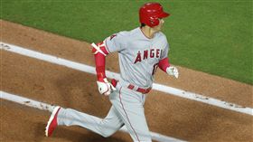 大谷翔平敲出全壘打。（圖／美聯社／達志影像）