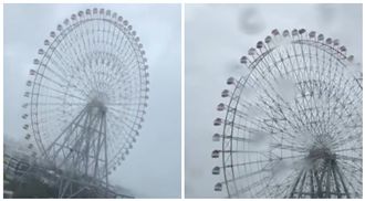 摩天輪秒變「風火輪」　車廂狂轉開趴