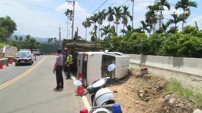 女兒遭高壓電暈　老爸急求救半路翻車