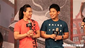 郭婞淳、洪萬庭出席ＵＡ活動。（圖／記者王怡翔攝）