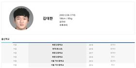 ▲金大韓出身首爾徽文高校。（圖／截自韓國棒壘協會）