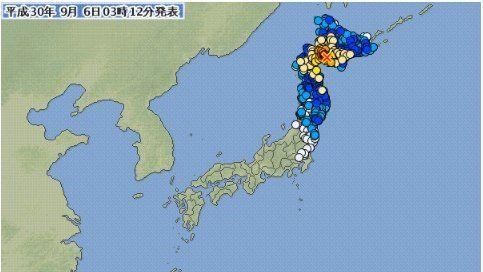 北海道規模6.7強震　屋塌旅客避難