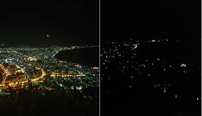 百萬函館夜景瞬消失…慘烈對比照曝光