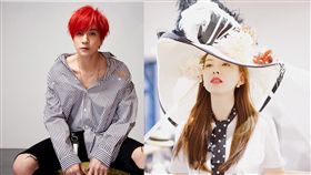 大陸歌手 薛之謙 跟模特兒老婆 高磊鑫 。(翻攝微博)