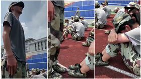 女學生軍訓累哭 男同學「立正幫擋太陽」超暖/秒拍
