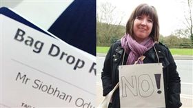 英國女博士不滿空姐叫她小姐，怒告「性別歧視」。（圖／翻攝Dr Siobhan O'Dwyer推特）