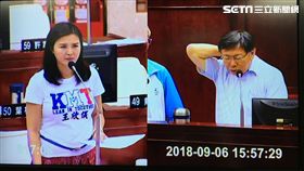 王欣儀總質詢柯文哲 盧冠妃攝