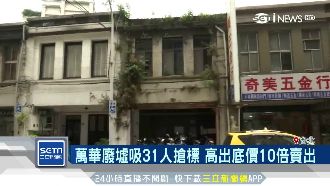 萬華廢墟照吸金！高出底價10倍拍出