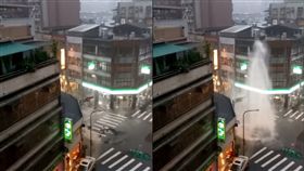 碰！萬華內江、昆明路口馬路爆開　慘變噴水池狂噴5樓高
圖／翻攝自我是萬華人臉書