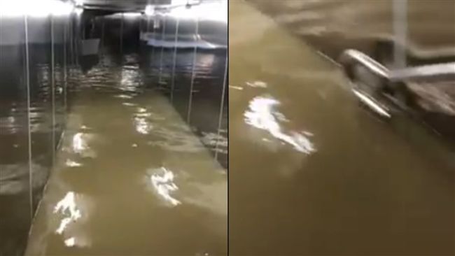 東門捷運站也濕搭搭　捷運可正常行駛