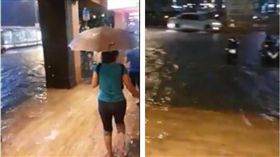 大雷雨,淹水,捷運 圖／翻攝畫面