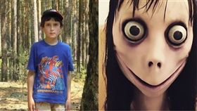 自殺,電鋸,Momo,電玩,死亡,遊戲,俄羅斯,煽動,頭顱, 組合圖／翻攝自推特 