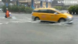 雨彈炸北台灣！新北瑞芳一級淹水警戒