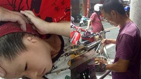 阿峰經歷妻子外遇，在南投賣關東煮、鳳梨酥和太陽餅籌兒子的醫藥費。（光線提供）