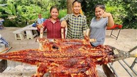 鱷魚,烤肉,轉念,泰國,手藝,調味,養殖,生意,皮革　圖／翻攝自泰國網