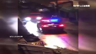 2男偷車遭盤查　拒捕開車撞警員