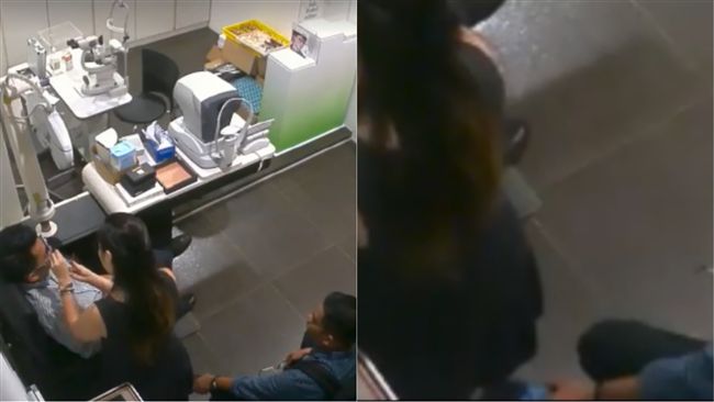 長官驗眼睛！助理竟偷拍驗光師裙底