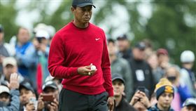 伍茲在決戰的最後1輪交出65桿佳績。（圖／路透／達志影像）