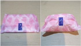 衛生棉吸水。（圖／翻攝自Dcard）