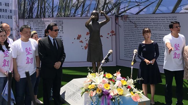 日人踹銅像　馬英九：政府應拿出態度