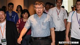 台北市長柯文哲出席「邁向循環城市」首都國際論壇。 （圖／記者林敬旻攝）