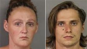 ▲在車內呼麻的卡爾和希爾遭警方逮捕。（圖／翻攝自紐約郵報）