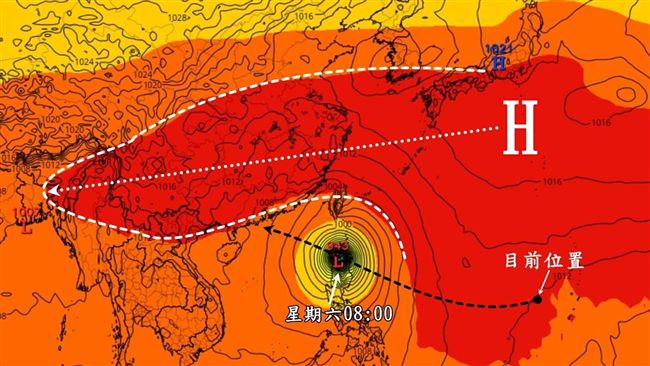 台灣得救？強颱山竹有望被「它」擠走