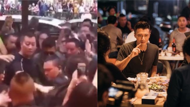 男星用餐上千人「陪吃」人潮不輸跨年