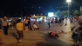 ▲現場場面驚悚。（圖／翻攝自微博）