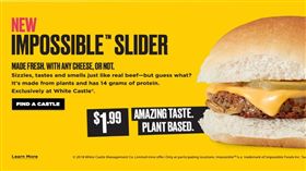 ▲白城堡推出素肉漢堡。（圖／翻攝自白城堡官網）