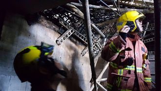 新莊大樓工地大火　內部畫面曝光！