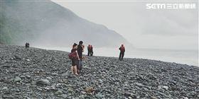 宜蘭,粉鳥林,海浪,散步,捲走