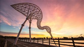 地景藝術節,桃園,桃園自在遊,粼粼波光翩翩白影（作者許宗傑授權提供）