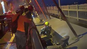 花蓮,立霧溪,受困,颱風,山竹。翻攝畫面