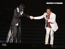譚詠麟「銀河歲月40載｣世界巡迴演唱會，A-Lin現身兩人合唱「遊子」。（記者邱榮吉/攝影）