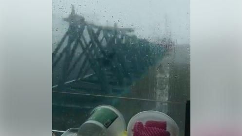 山竹肆虐港澳　起重機奪命旋轉險釀禍