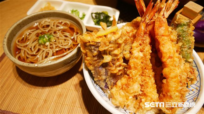 雙強名店聯名　一次吃到烏龍麵、天丼