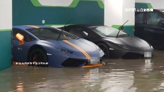 山竹雨彈狂炸香港　2藍寶堅尼慘泡湯