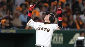 陽岱鋼生涯百轟出爐。（圖／取自自巨人隊推特）