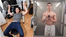 英國,腹肌,垃圾車,日光浴,諾里奇(圖／翻攝自METRO)