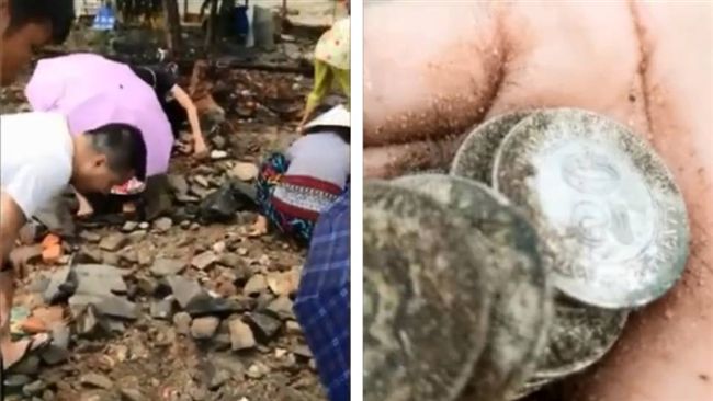 山竹吹出民國銀元　廣東小鎮瘋挖寶