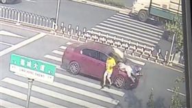 大陸,湖南,訓斥,車禍(圖/翻攝自微博)