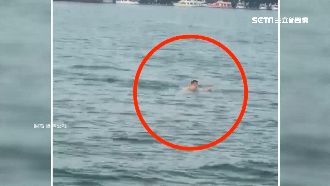 萬人泳渡忘了上岸？外籍男爽游日月潭