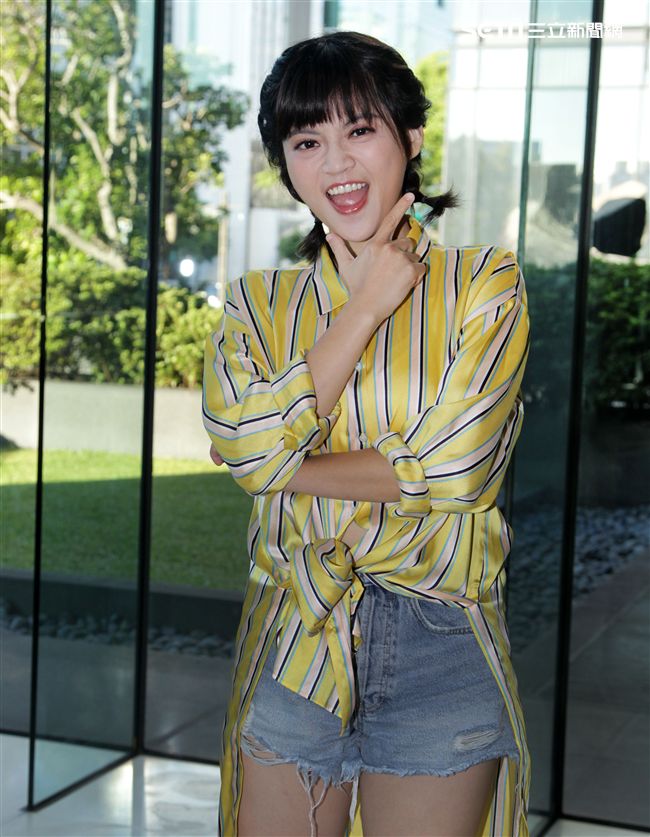 瑪莉亞金鐘專訪。（記者邱榮吉/攝影）