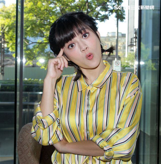 瑪莉亞金鐘專訪。（記者邱榮吉/攝影）