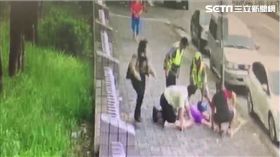 台中男隨機攻擊　阿嬤被勒脖嚇壞／翻攝畫面
