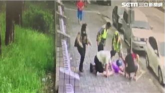 男隨機攻擊7旬嬤　遭壓制畫面曝光